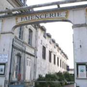 Façade of the museum of La Manufacture de Gien, France
